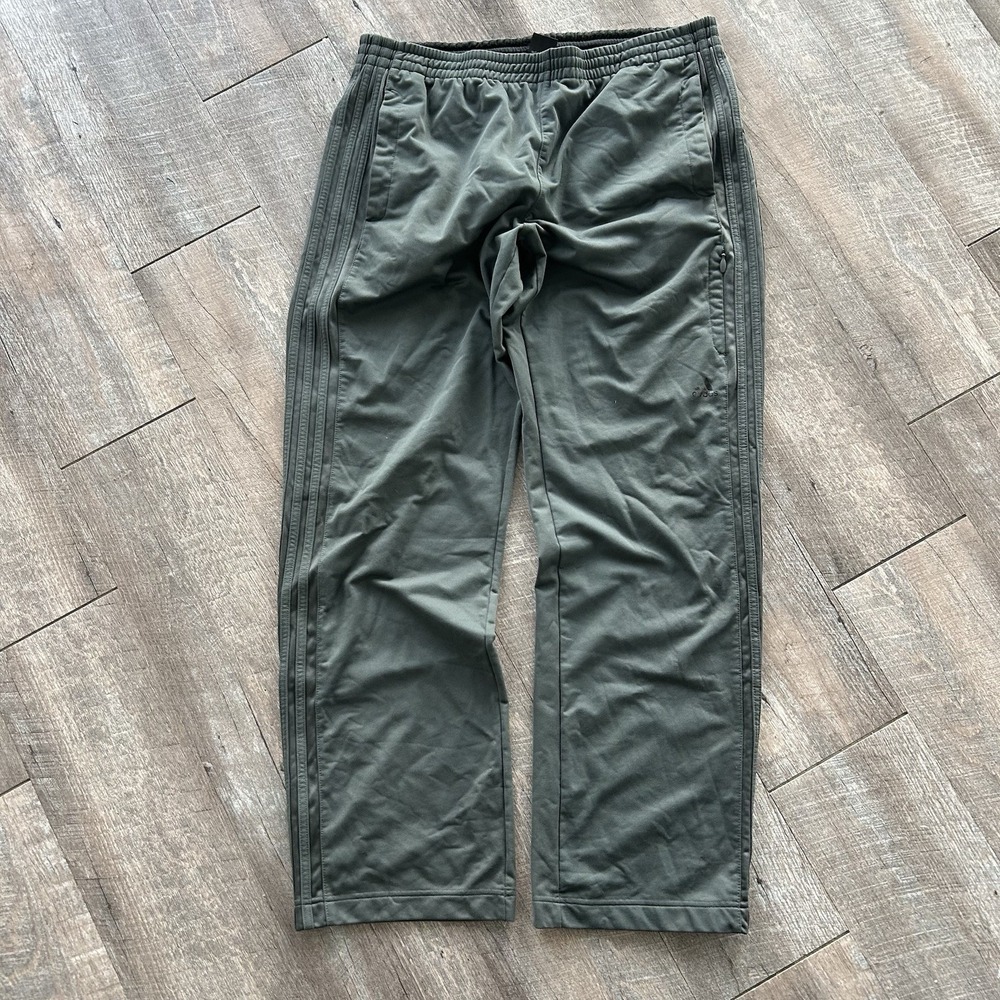 Y2K Adidas Baggy Track Pants Men XL Gray Loose Relaxed Sweatpants Vintage Skate